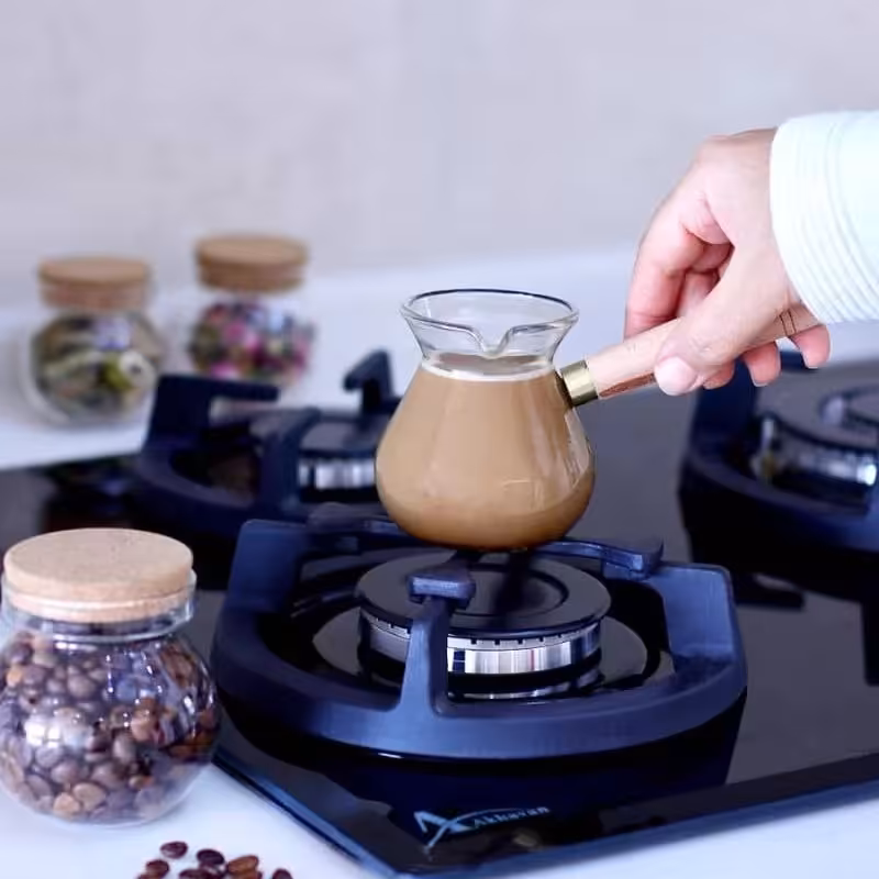 شیرجوش و قهوه جوش متوسط پیرکس                                                   