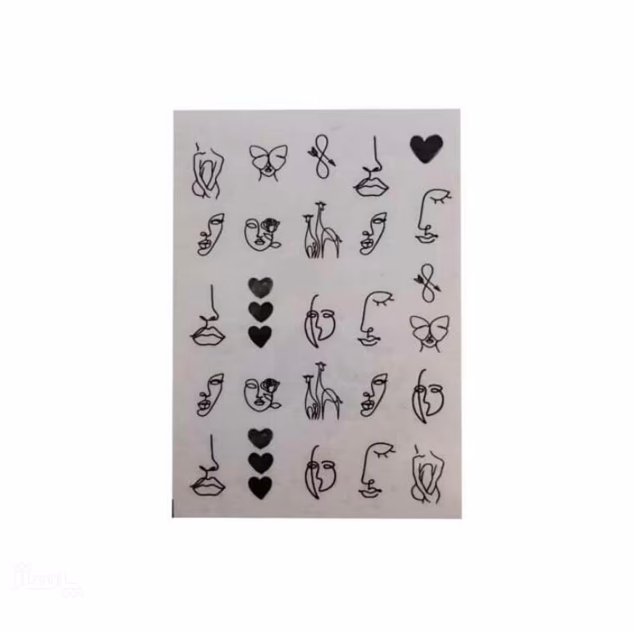 لنز ناخن برچسبی کد08