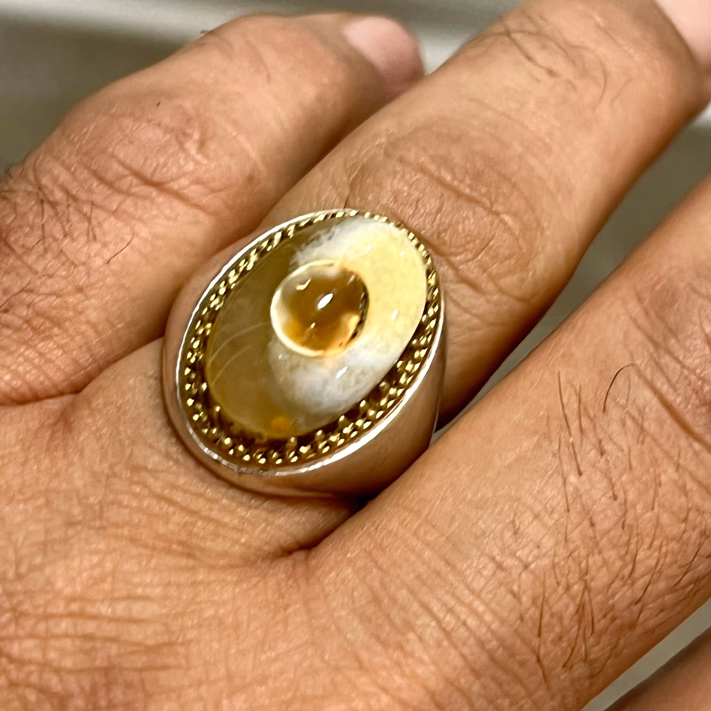 انگشتر عقیق باباقوری معدنی خاص