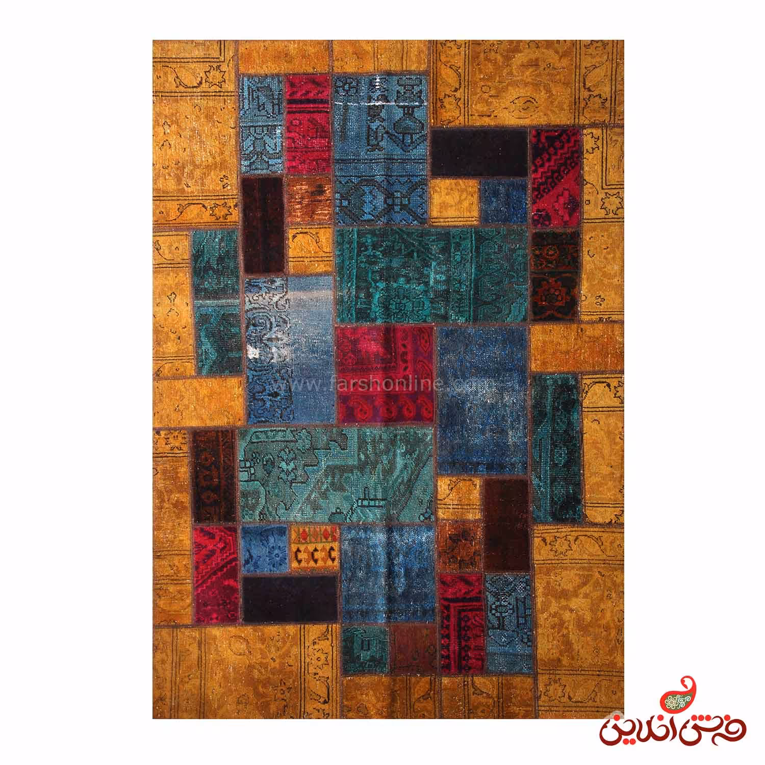 فرش دستباف کلاژ کد 5051