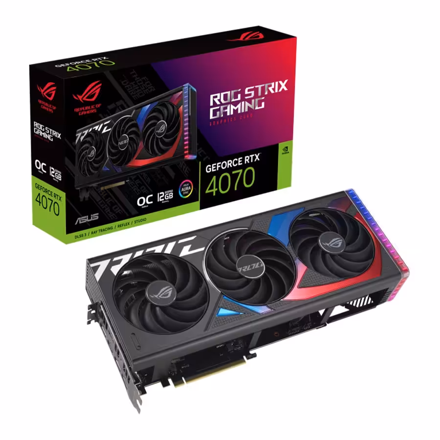 کارت گرافیک ایسوس ROG Strix GeForce RTX 4070 12GB GDDR6X OC Edition