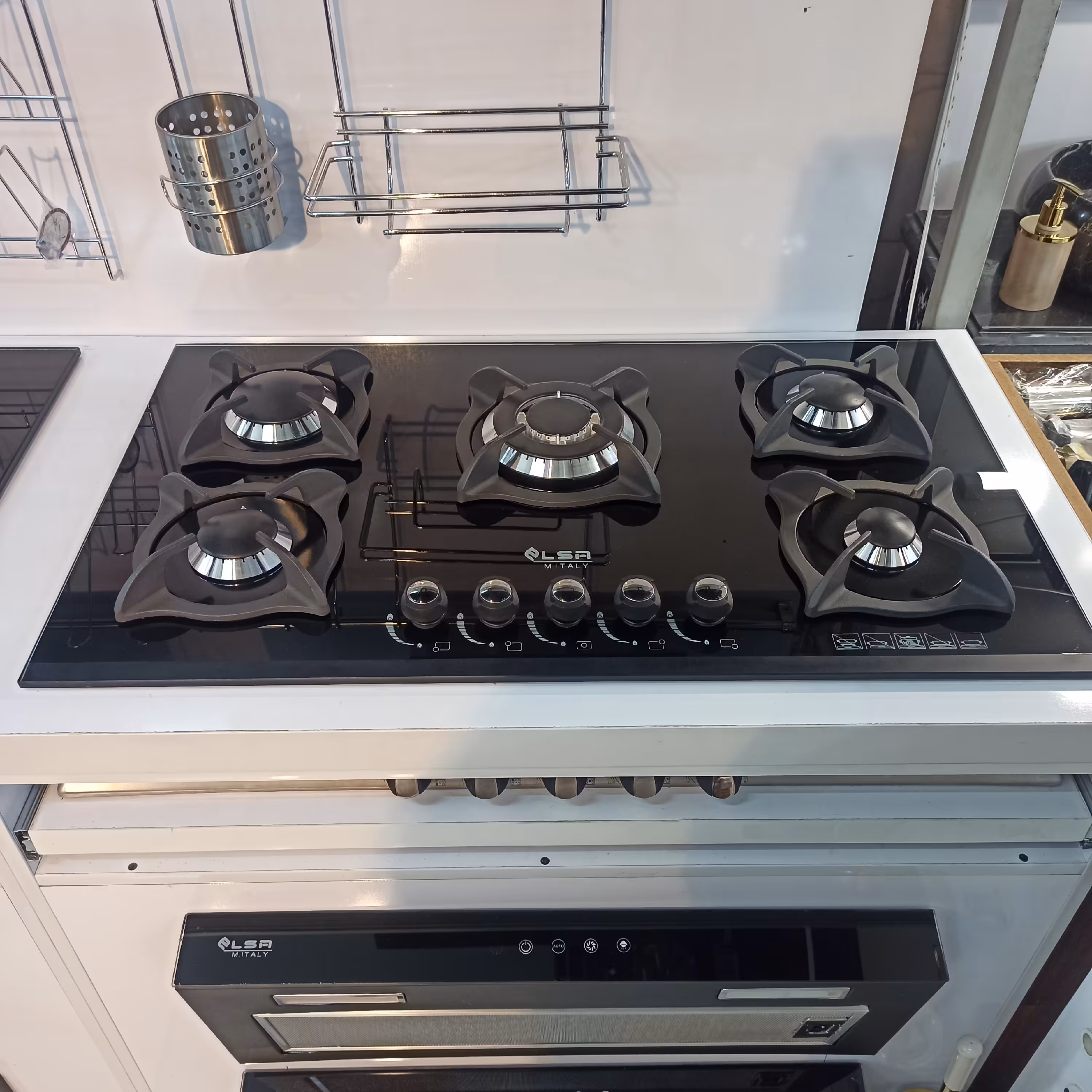 گاز صفحه ای ایتالیایی مدلG537 شیشه ده میل (ارسال رایگان)