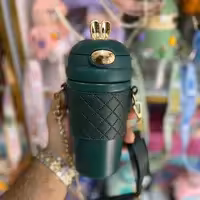 قمقمه طرح خرگوش زنجیردار سبز نیم لیتری