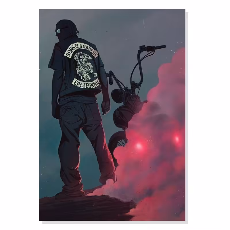 تابلو. شاسی طرح سریال Sons of Anarchy SOA مدل M0499