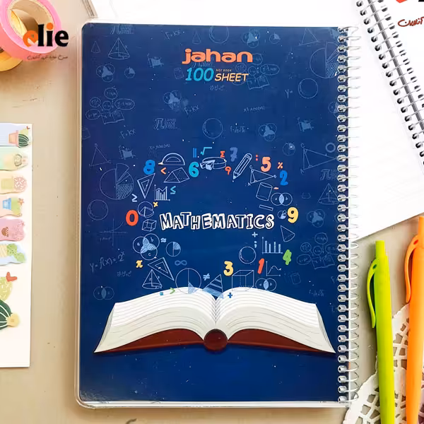 دفتر 100 برگ مجلد جهان طرح 104