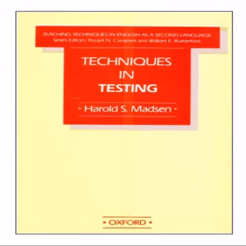 Techniques In Testing کتاب
