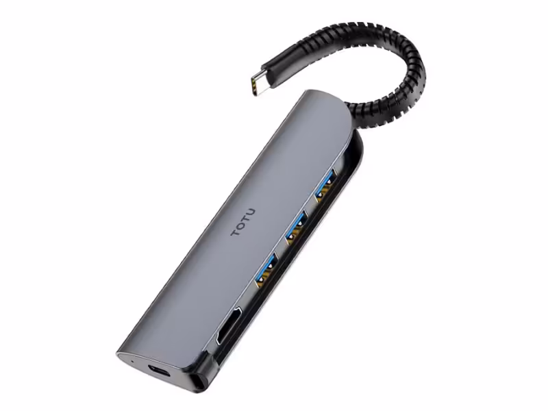 هاب شارژر 5 پورت تایپ سی توتو Totu FGCR-005 5IN1 Speedy Hub
