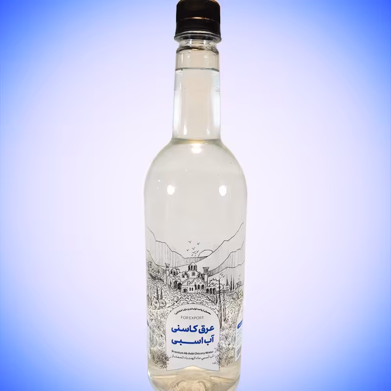 عرق کاسنی آب اسبی یک لیتری با نشان سیب سلامت محصولی از قمصر 