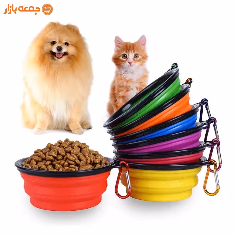ظرف غذای تاشو مسافرتی سگ و گربه