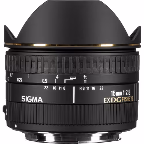 لنز سیگما Sigma 15mm f/2.8 EX DG Diagonal Fisheye برای کانن