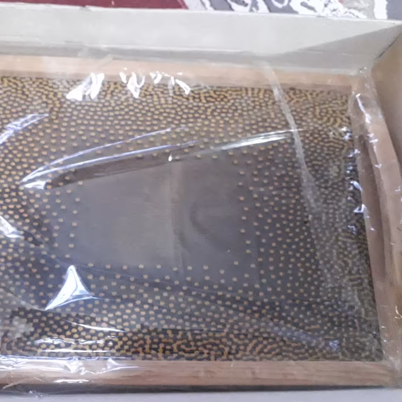 سینی های چوبی کف شیشه ای قابل شستشو محکم زیبا و بادوام 