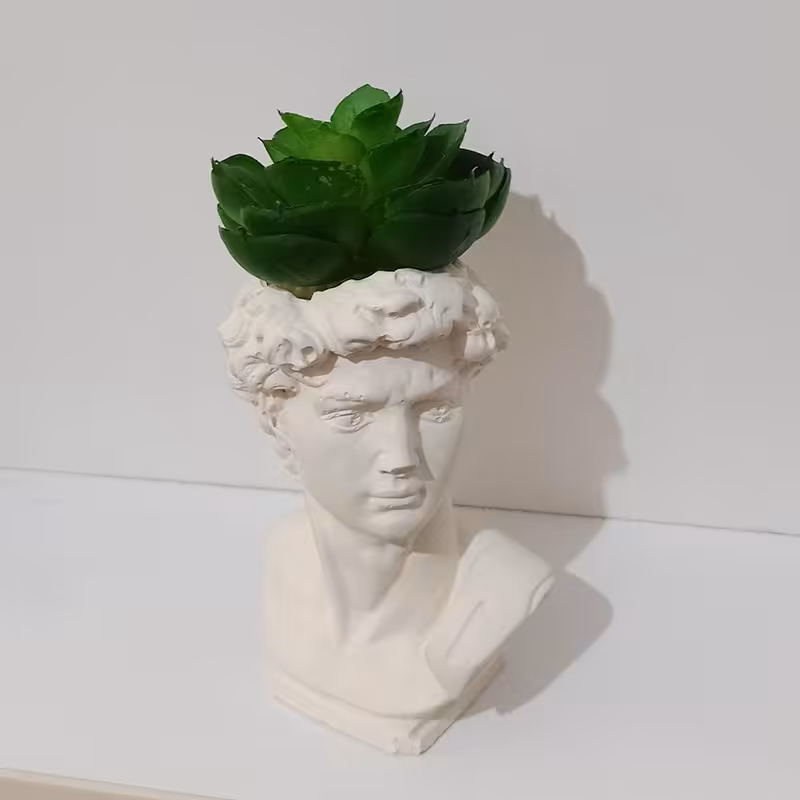 تندیس مجسه همراه کاکتوس مصنوعی