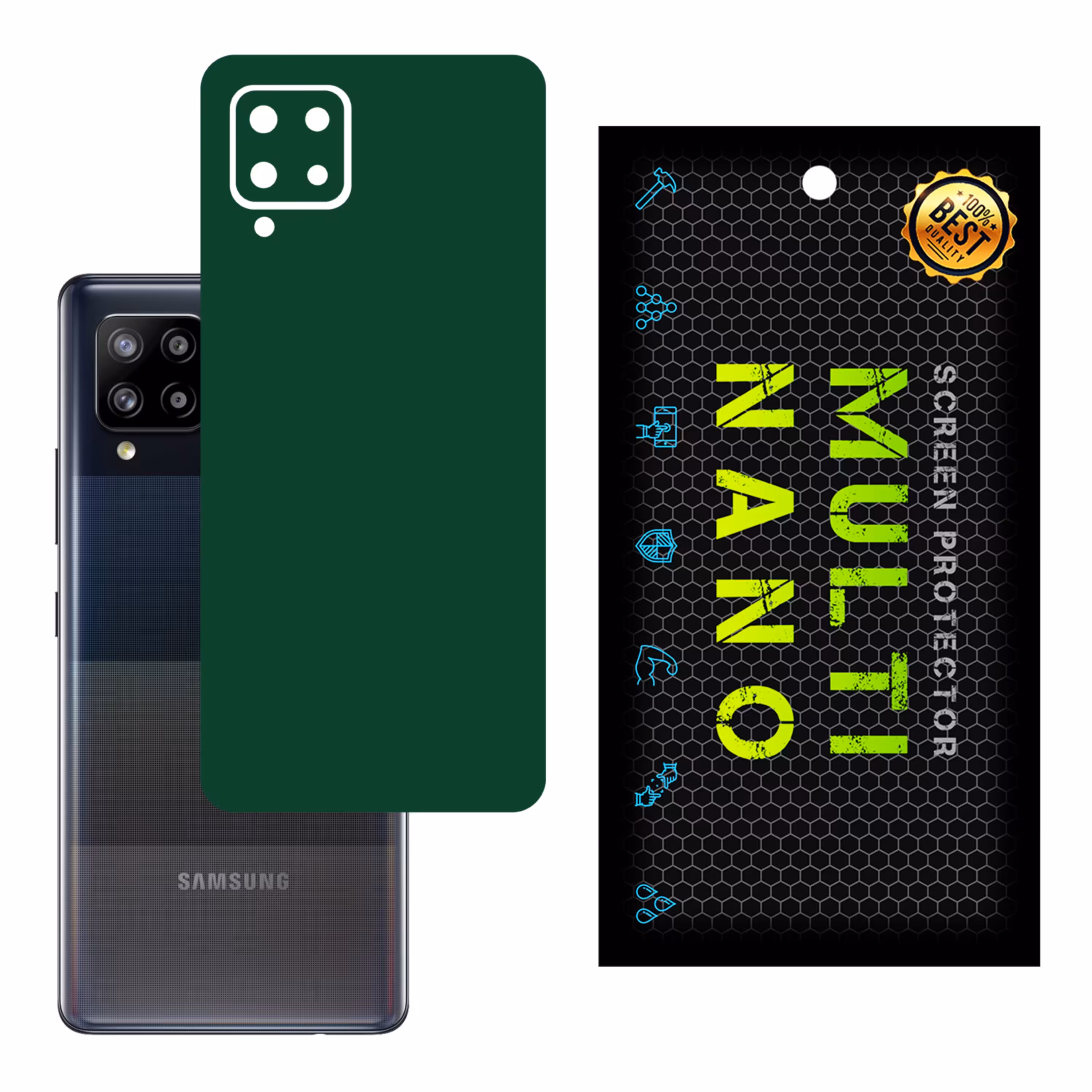 برچسب پوششی MultiNano مدل X-F1M-Green برای پشت موبایل سامسونگA42