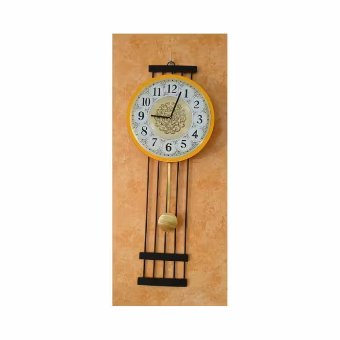ساعت دیواری فلزی پاندول دار