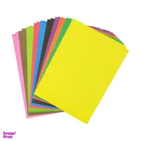 مقوا رنگی کد 04 سایز 24x34 سانتی متر (بزرگتر از A4) بسته 20 عددی