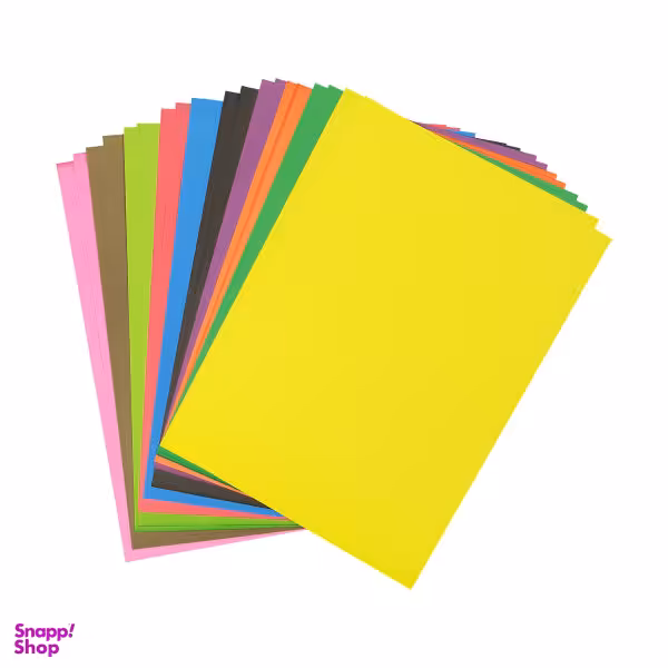 مقوا رنگی کد 04 سایز 24x34 سانتی متر (بزرگتر از A4) بسته 20 عددی