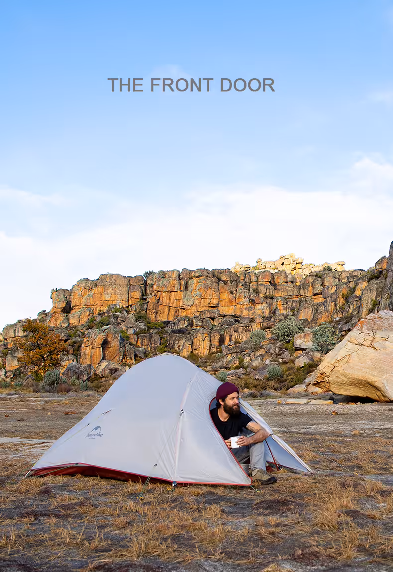 چادر نیچرهایک 3 نفره مدل Cloud up پوشش NH18T030-T | 20D