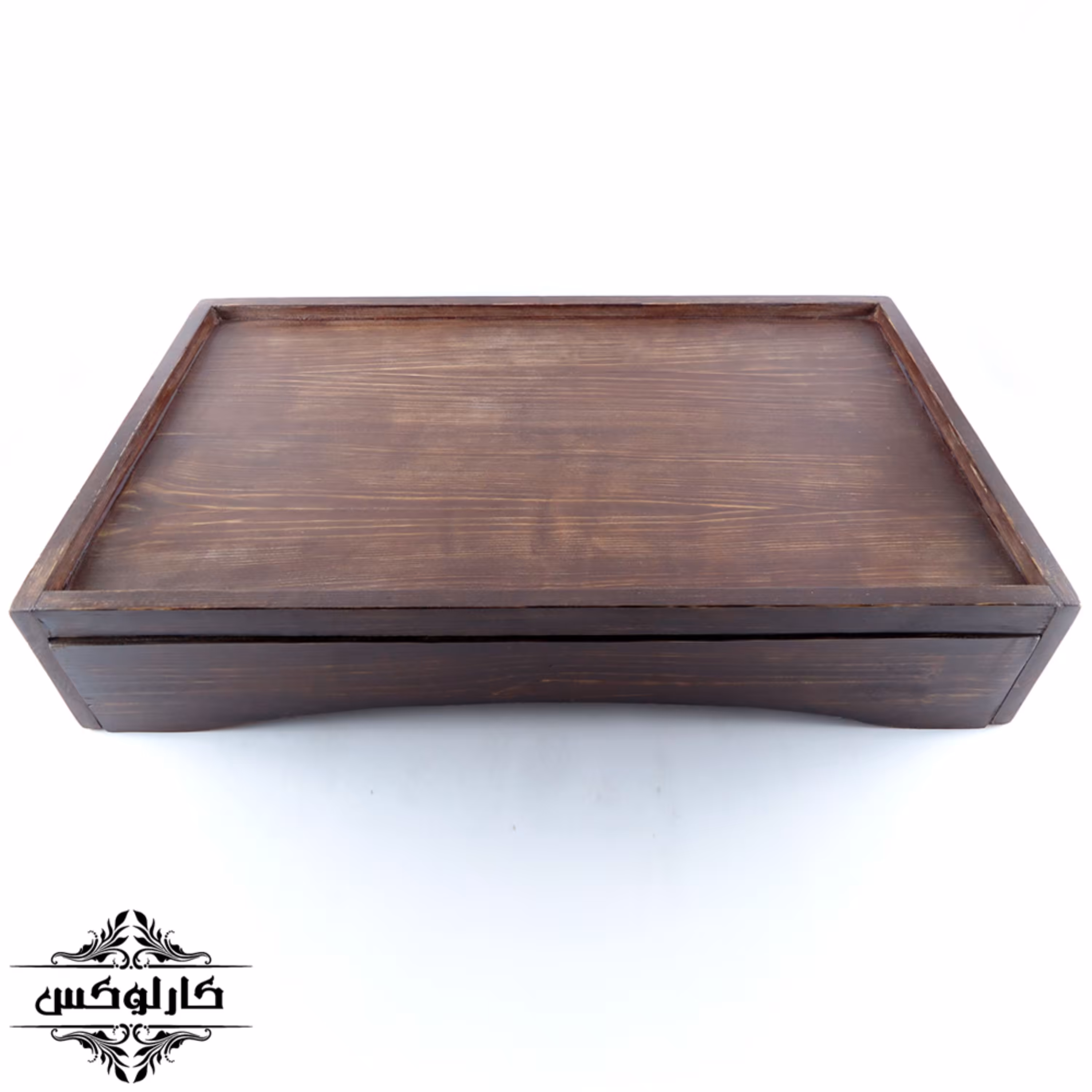 سینی چوبی کشودار بزرگ