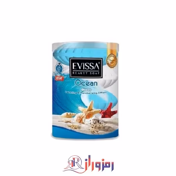 صابون اویسا Evissa رایحه نسیم اقیانوسی بسته 4 عددی