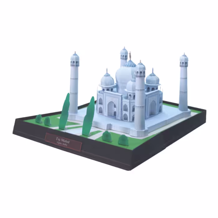 کاردستی ماکت مقوایی آرامگاه تاج محل هندوستان
