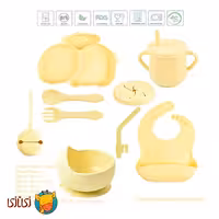 ست 8 تکه غذاخوری سیلیکونی کودک جوجوببک jojobebek طرح خرگوش کد 003