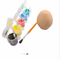 رنگ و تخم مرغ سفالی آرتینا مجموعه 6 عددی