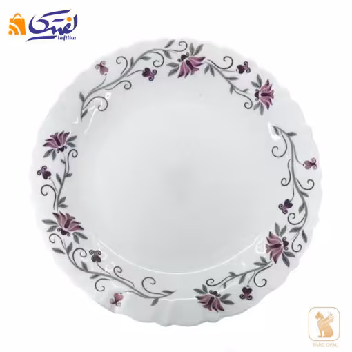 بشقاب تخت 250 پارس اپال طرح لیندا کد 124