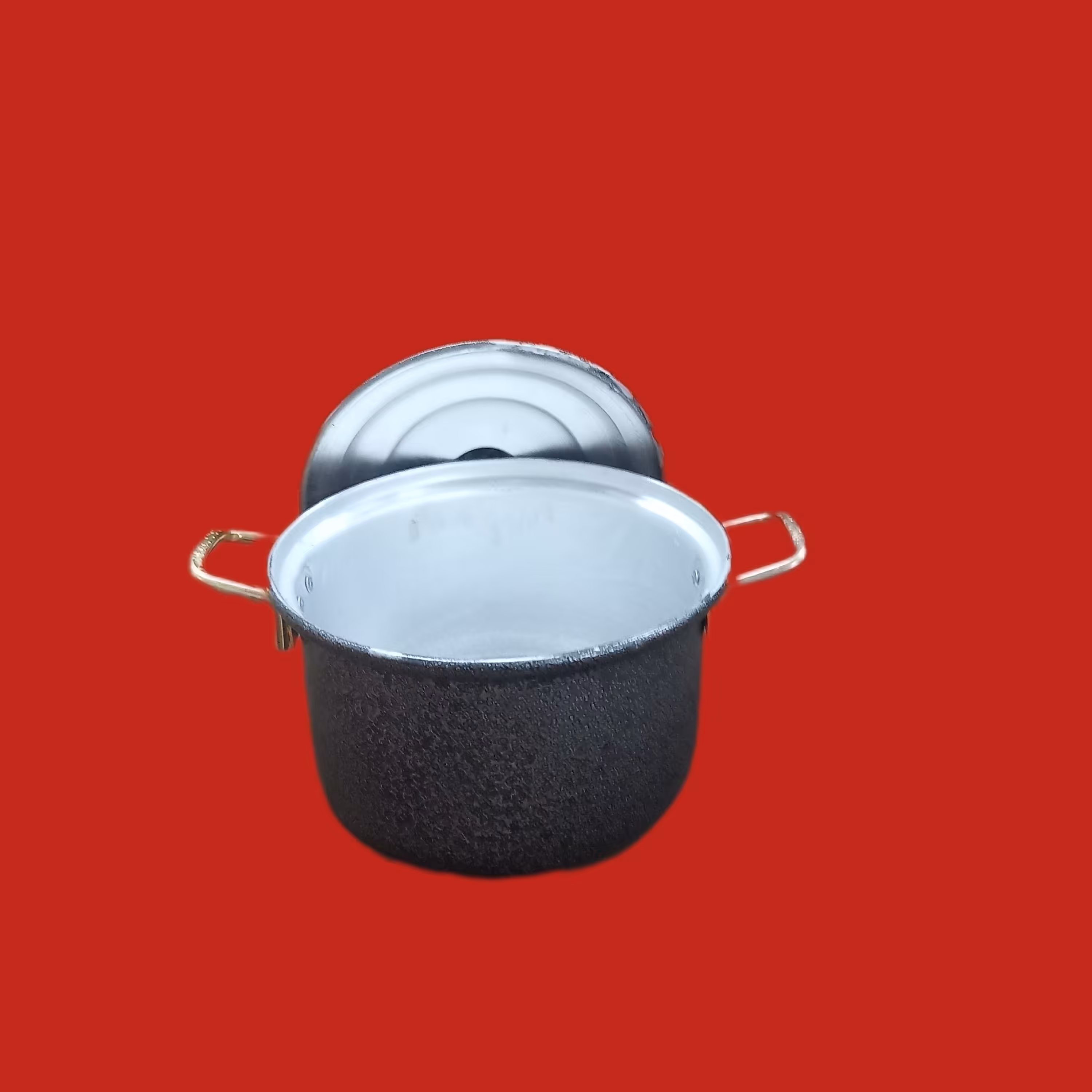 قابلمه روحی دسته طلایی رنگ کوره ای سه نفره
