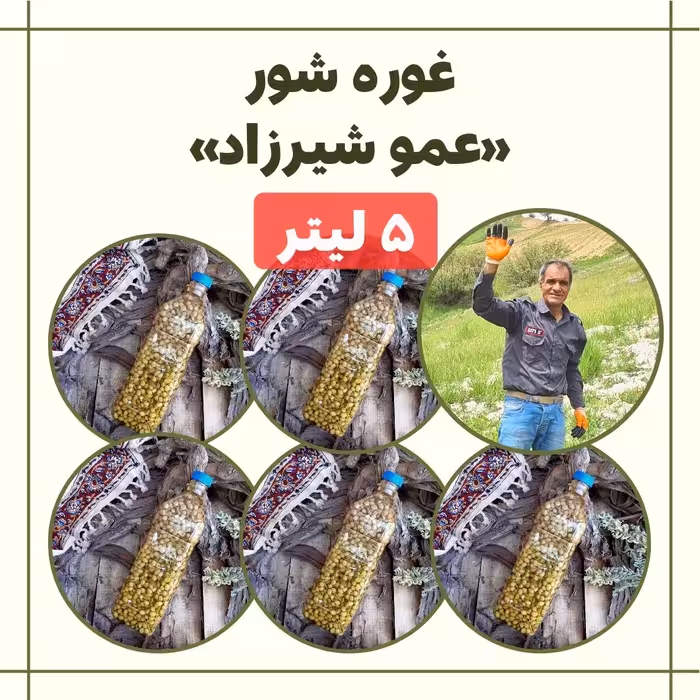 5 لیتر غوره شور  عمو شیرزاد
