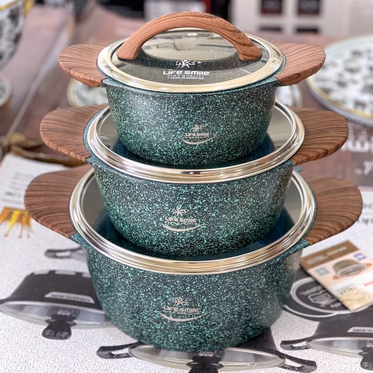 سرویس قابلمه 6 پارچه لایف اسمایل 