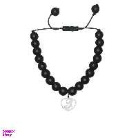 دستبند نقره هایکا طرح قلب و حرف Y مدل nha 766