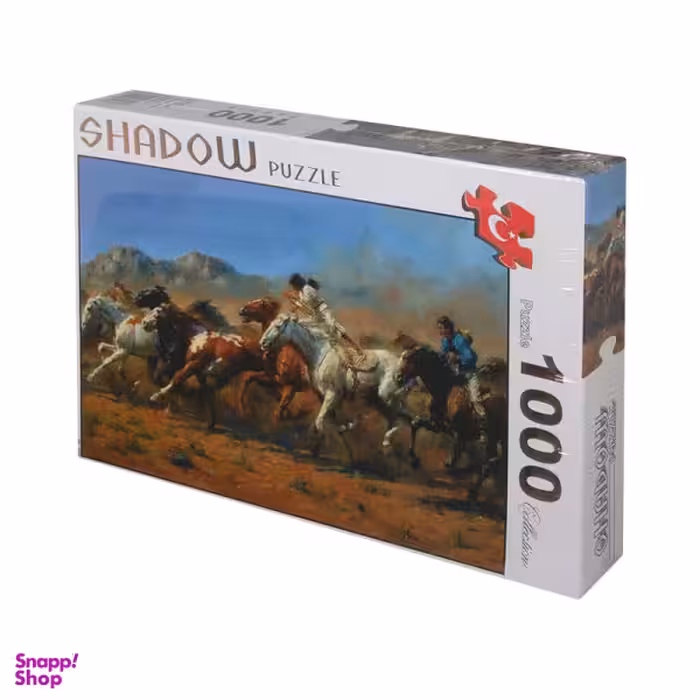 پازل 1000 تکه شادو مدل حمله اسب ها Horse attack