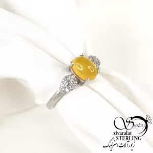 انگشتر شرف الشمس با نقره ایتالیایی