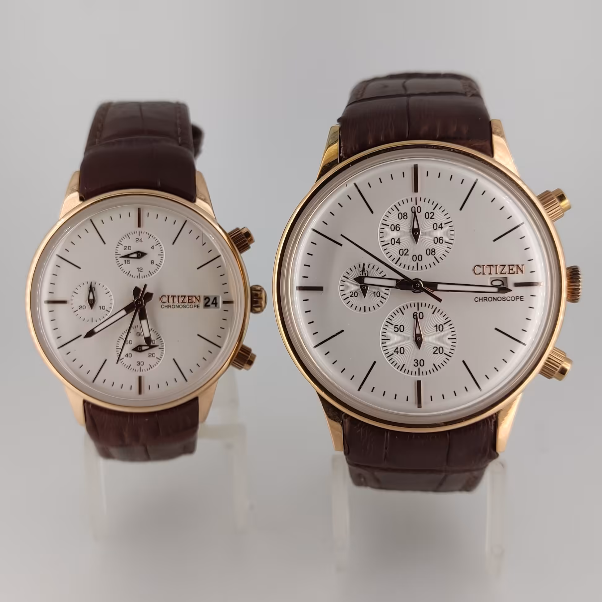 ساعت سیتیزن چرمی کرنوگراف ست کد 03