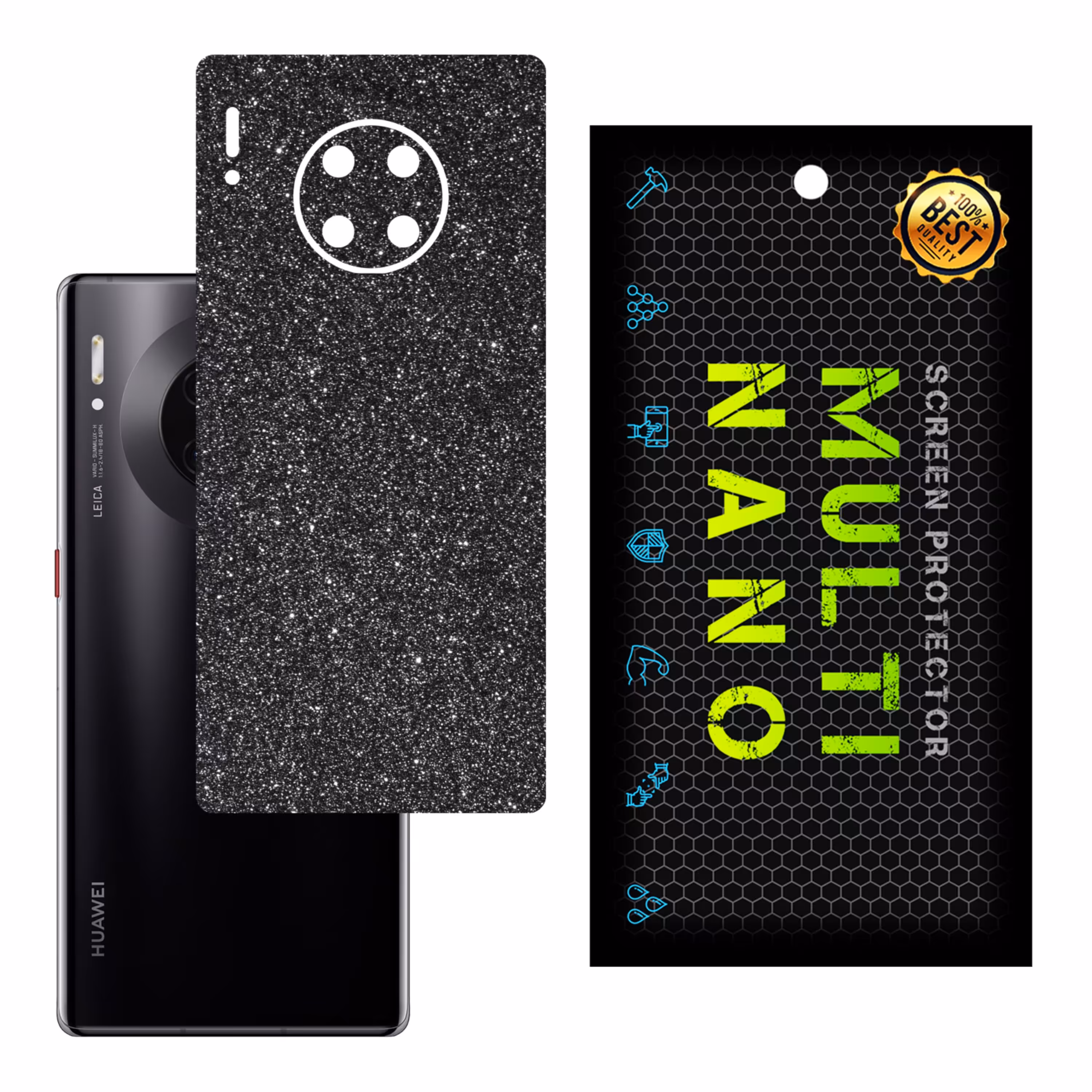 برچسب پوششی MultiNano مدل X-G1F-Gray برای پشت موبایل هوآوی Mate 30E Pro