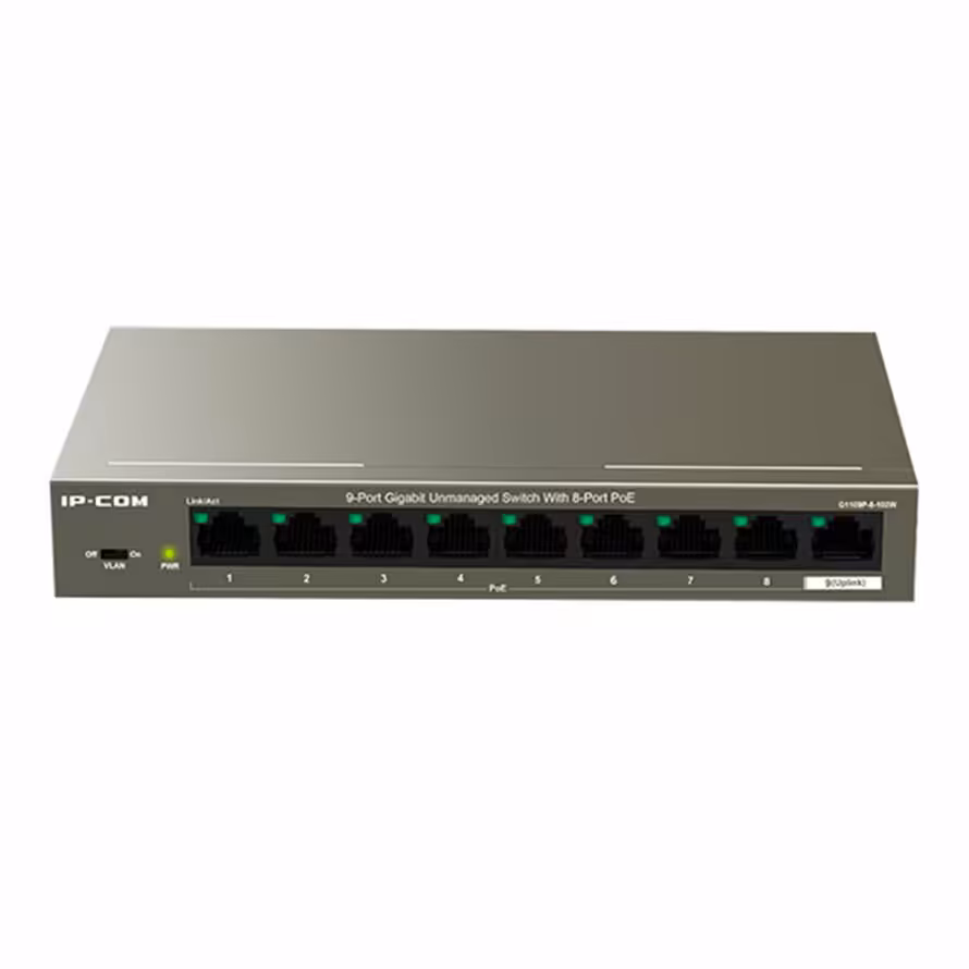 سوئیچ 9 پورت آی پی کام G1109P-8-102W