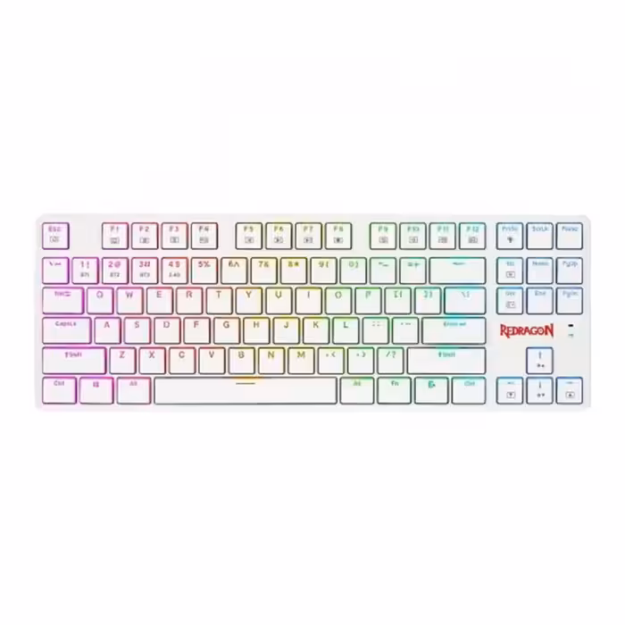 قیمت و خرید کیبورد گیمینگ بی‌سیم ردراگون مدل K539 ANUBIS White RGB | یاس ارتباط