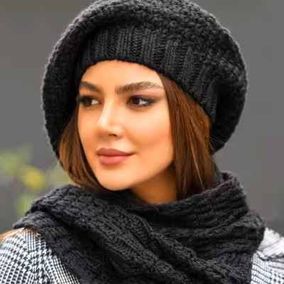 ست شال کلاه بافت پاییزی الینا