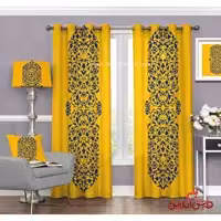 پرده سنتی زرد کد 3251