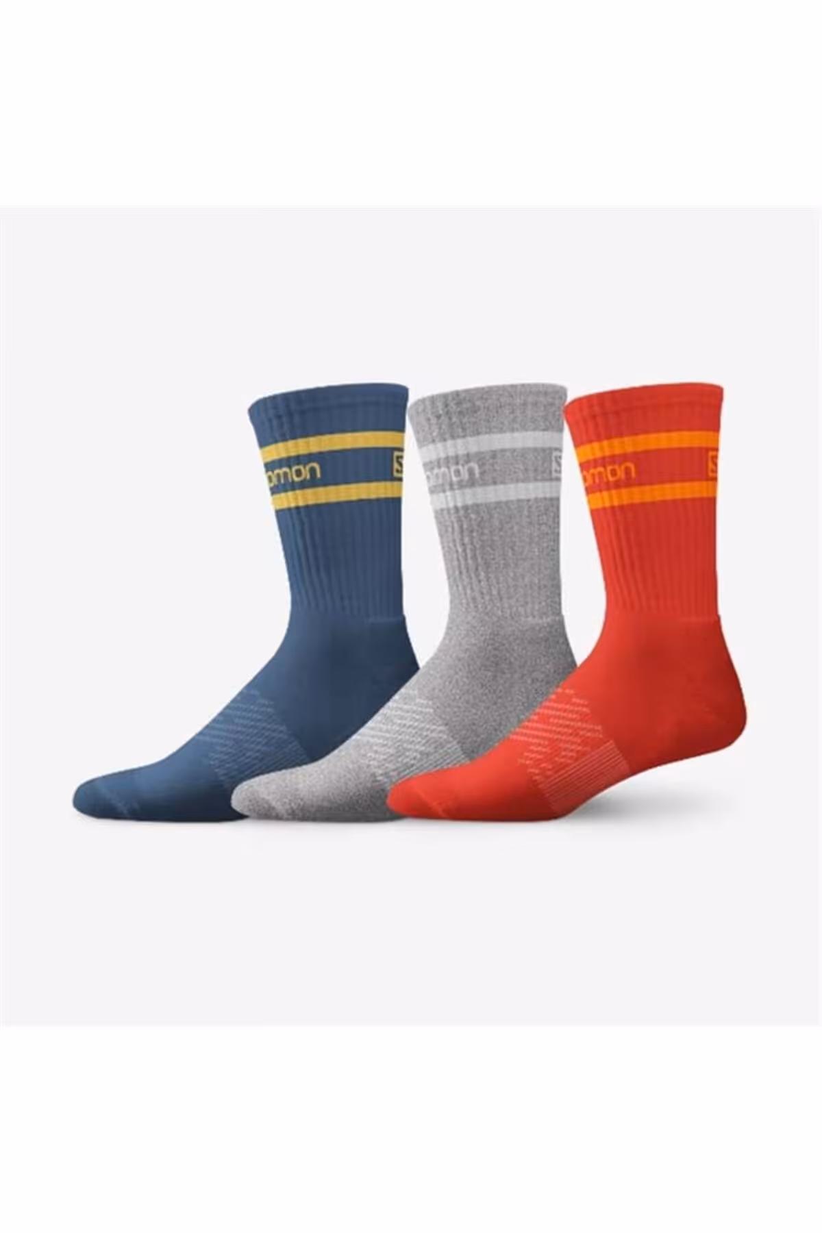 جوراب قرمز مردانه و زنانه LIFE 3P جورابهای ورزشی اورجینال Salomon