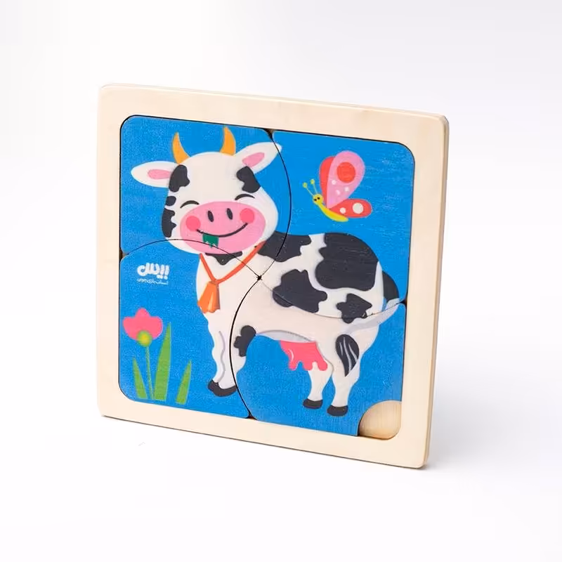 پازل4تیکه طرح گاو