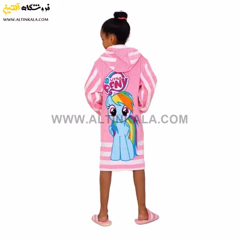حوله پالتویی بچه گانه پودایران طرح پانی سایز 100