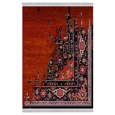 فرش ماشینی دفه مدل فرشینه طرح مدرن کد 0125