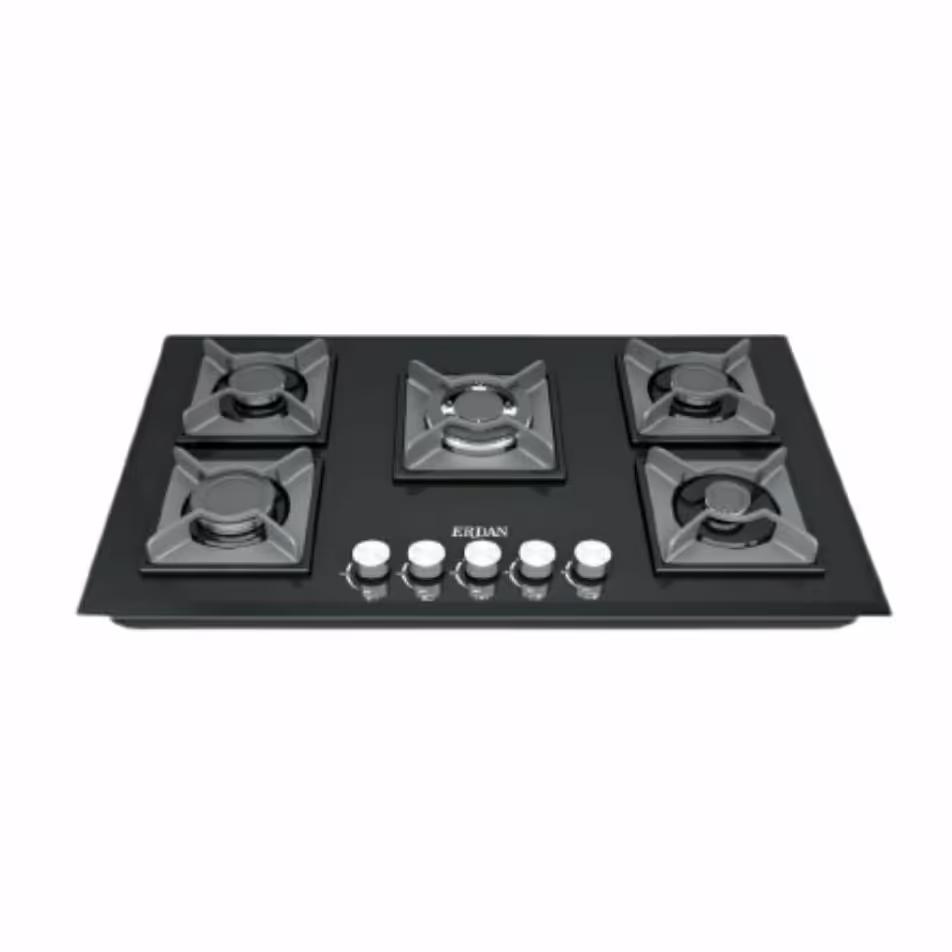 گاز رومیزی پنج شعله شیشه ای نشکن مدل پادور ارسال به سراسر کشور با بسته بندی ویژه با دو سال گارانتی