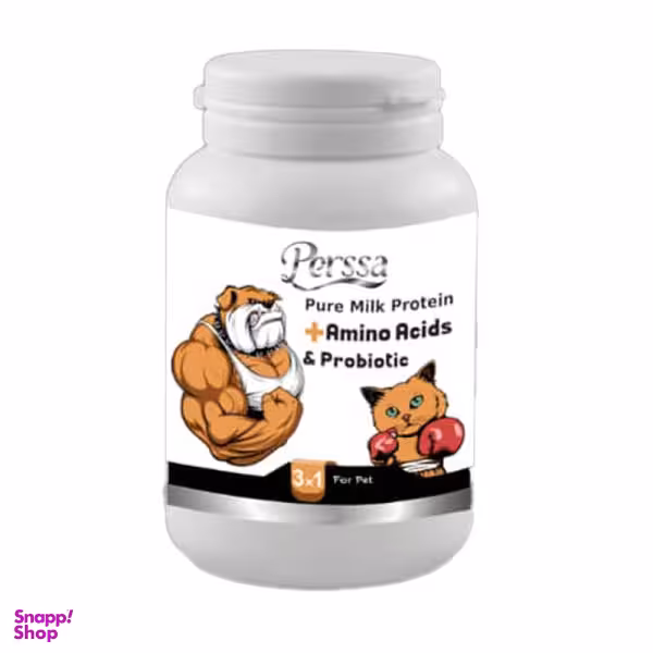 پودر مکمل آمینو اسید سگ و گربه پرسا مدل Probiotic وزن 200 گرم
