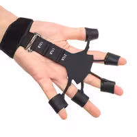 گریپستر خارجی (کش تقویت انگشت و ساعد سه کاره) رنگ مشکی مقاومت متوسط تا سنگین