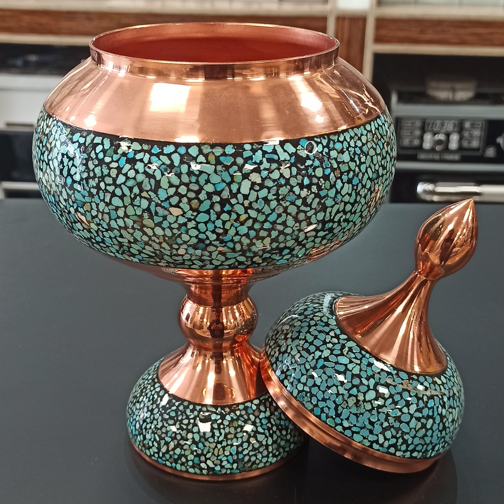 جا شکلاتی مس و فیروزه