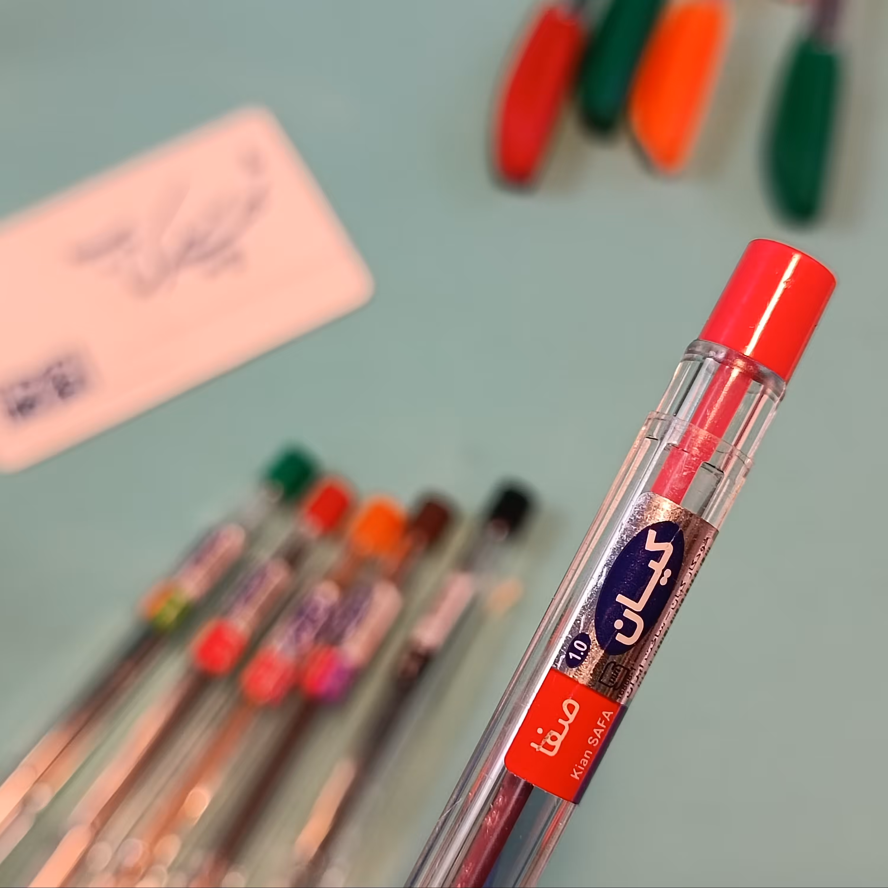 خودکار صورتی (کیان) ضخیم نویس (1 میلیمتر)