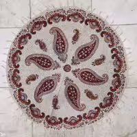 رومیزی قلمکار 80 در 80 گرد و مربع