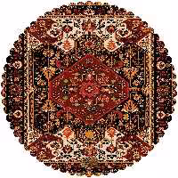رومیزی مخمل طرح سنتی سایز 60 در 60 مدل T16-458 شرکت رنس